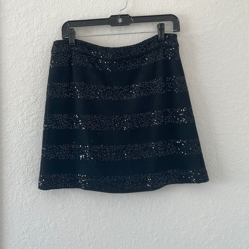 Ann Taylor Loft Black Mini Skirt